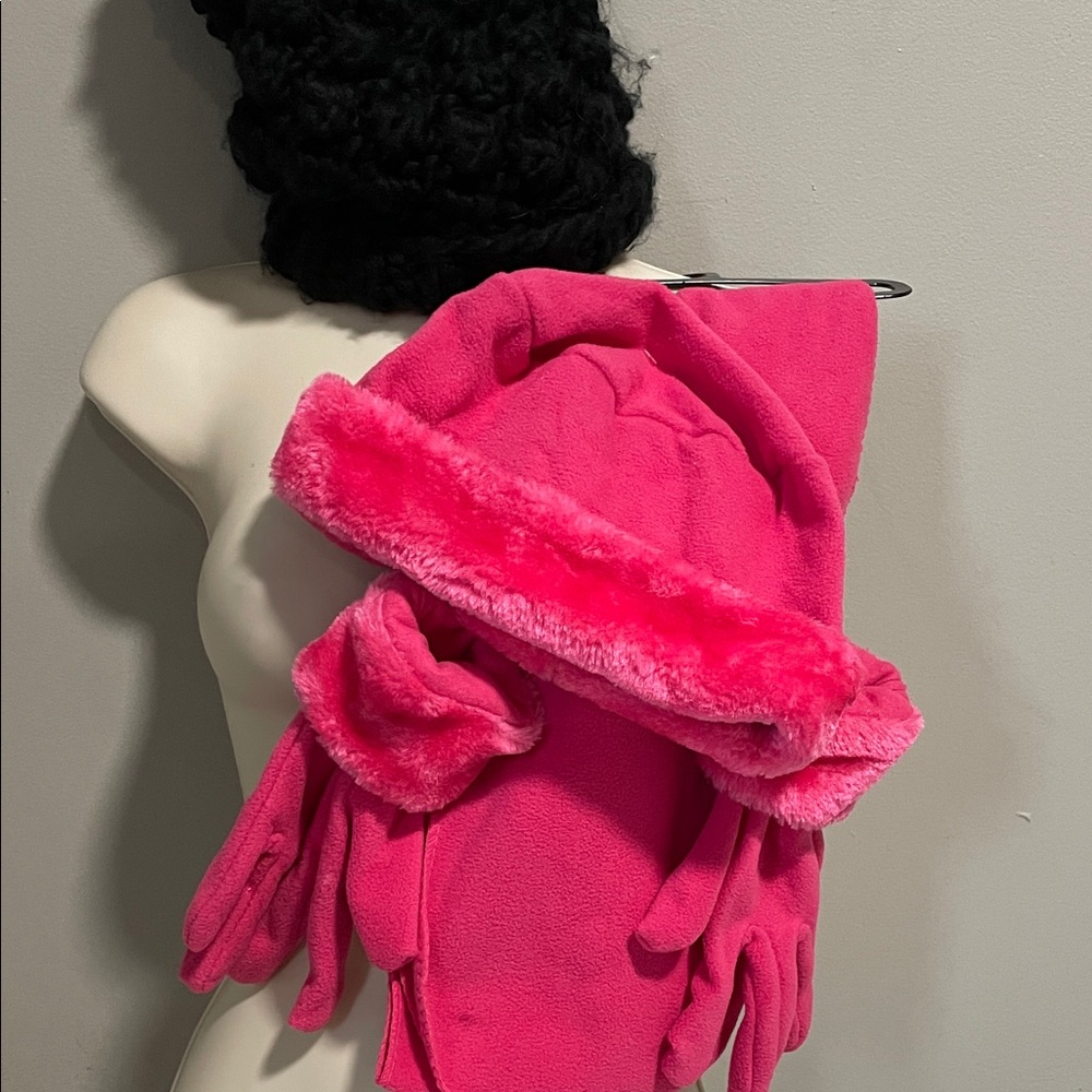 Pink Fleece Winter Set